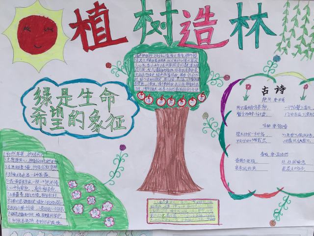 北沟小学举行"用爱守护美丽校园"手抄报比赛_缤纷校园