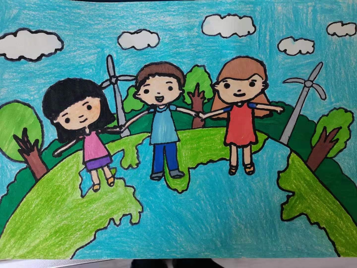 爱护地球||中国少儿艺术网—2020少儿书画大赛！全国少儿艺术综合性网站！