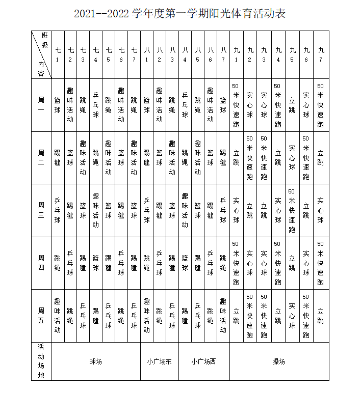 2021-2022第一学期阳光体育活动安排表.png