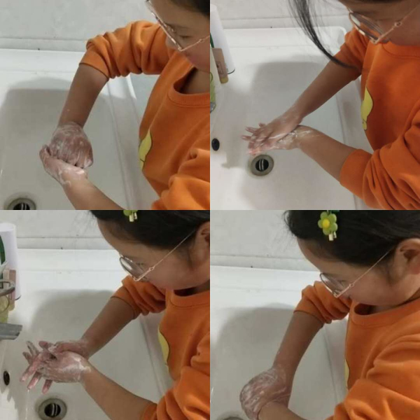 阿湖镇北尧小学开展“正确洗手，手‘筑’健康”活动