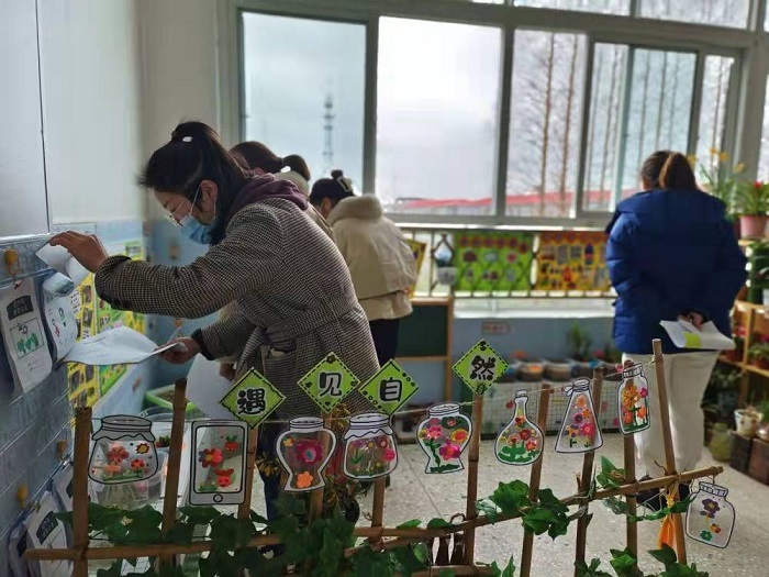 窑湾镇王楼幼儿园开展自然角创设评比活动