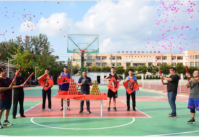 运动让人更快乐，祝贺合沟中学新篮球场地投入使用