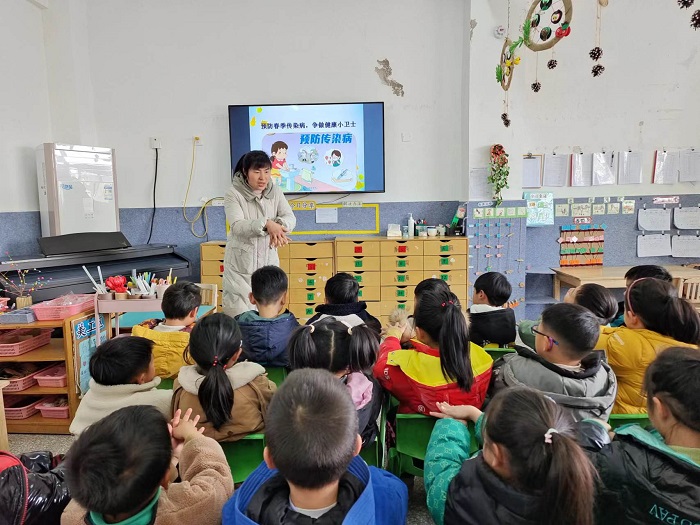 春季传染病 预防我先行——窑湾镇中心幼儿园开展“预防春季传染病”主题教育活动